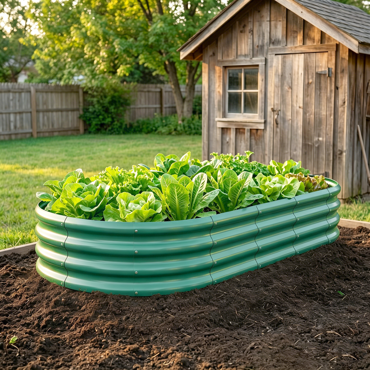 Galvanized Raised Garden Bed 8x4x1ft, photo 5 of 9