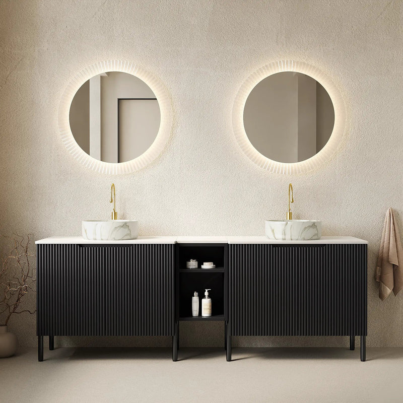 Turio 72" Freestanding Double Bathroom Vanity with Sinks by HouseOfZazla
