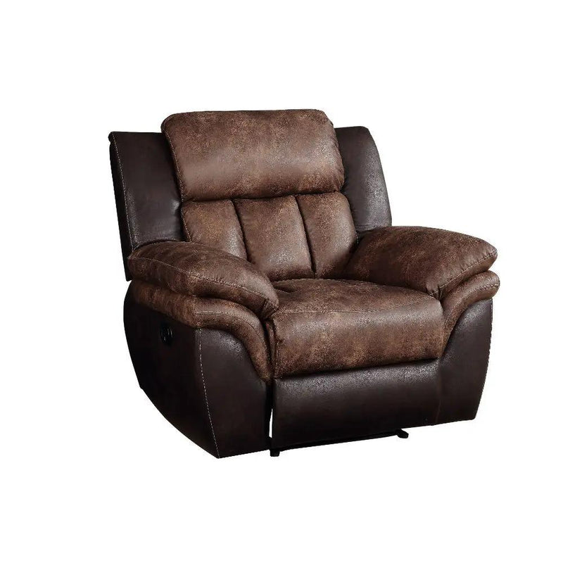 Jaylen - Motion Recliner - Toffee & Espresso Polished Microfiber by Unique Piece Furniture