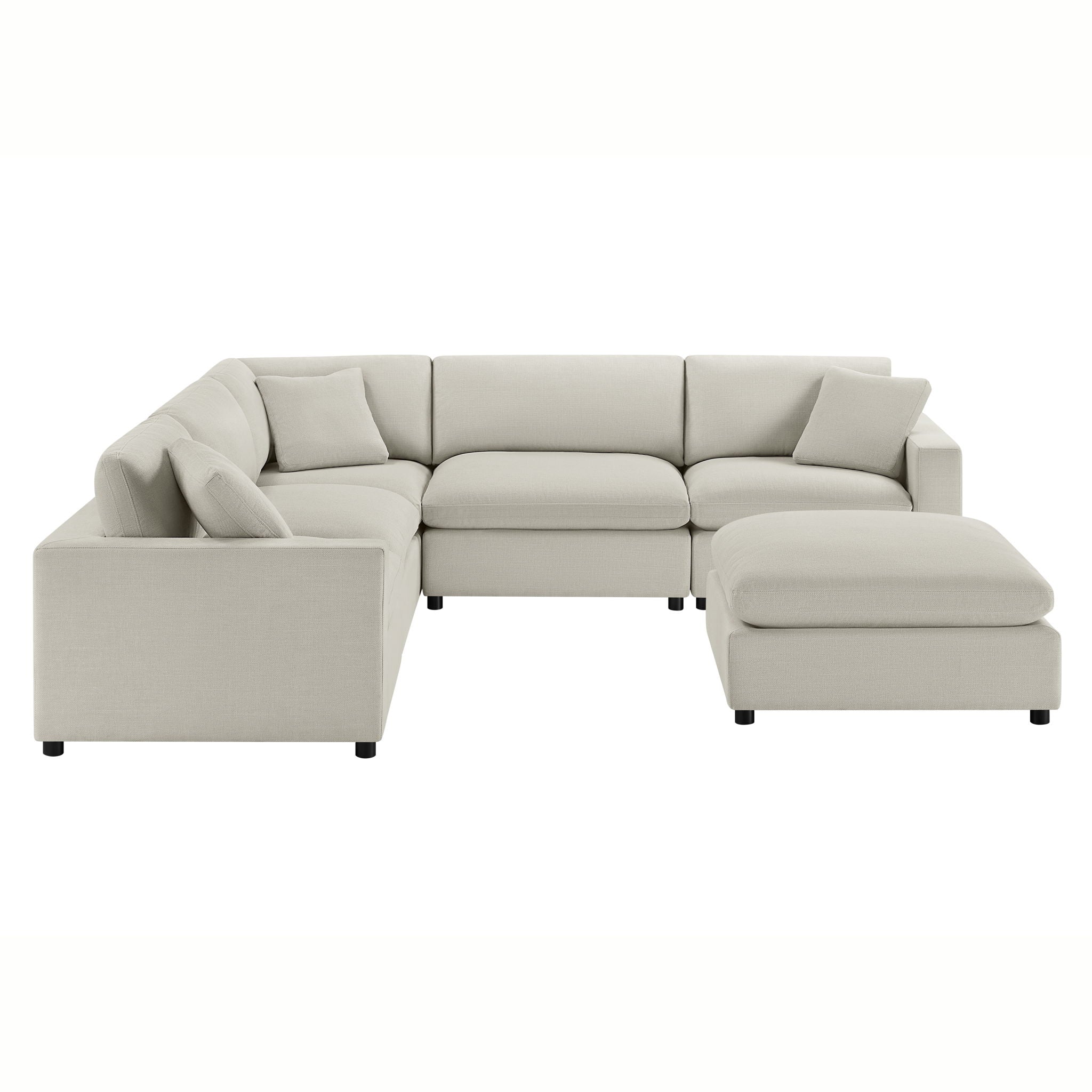 Cassandra - Sofa With Ottoman by HouseOfZazla
