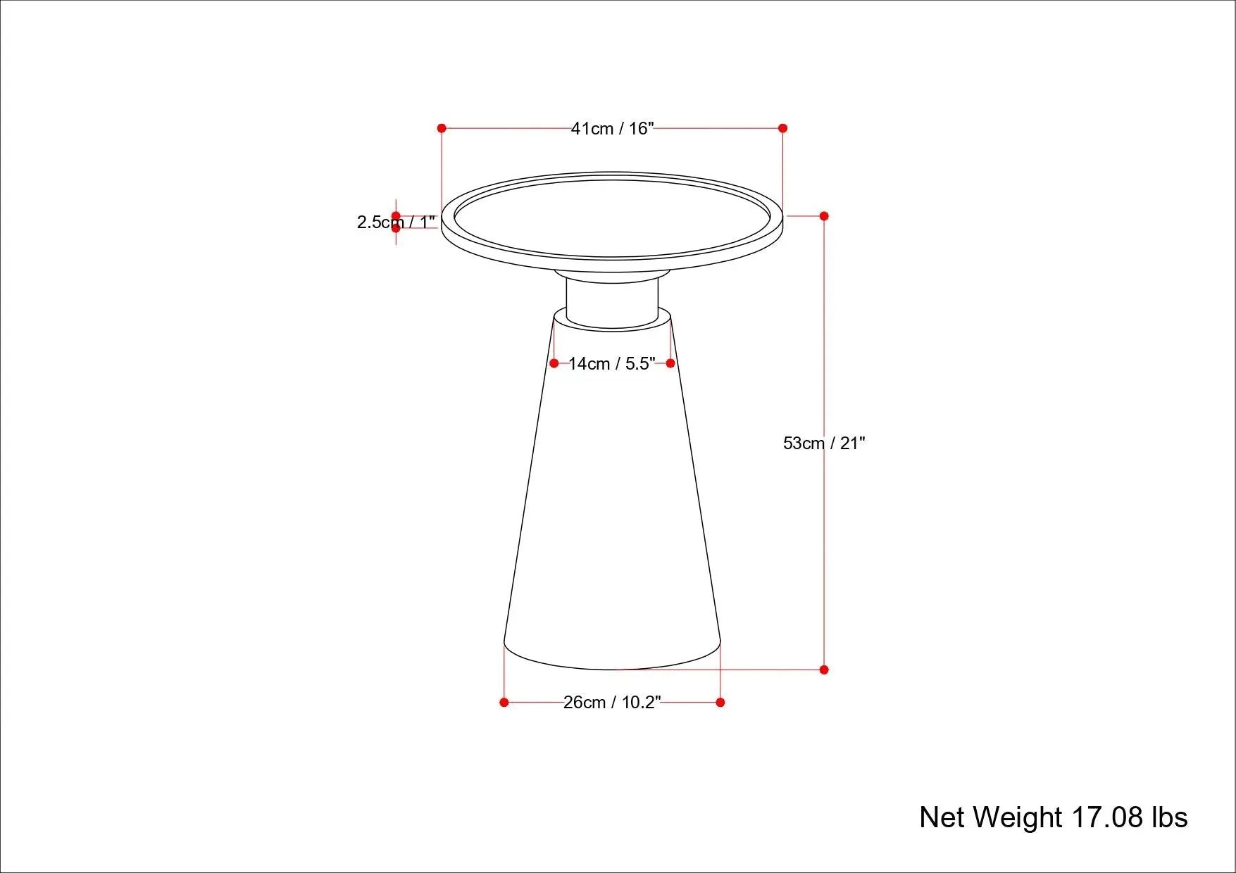 Kramer - Side Table - Cognac by Unique Piece Furniture
