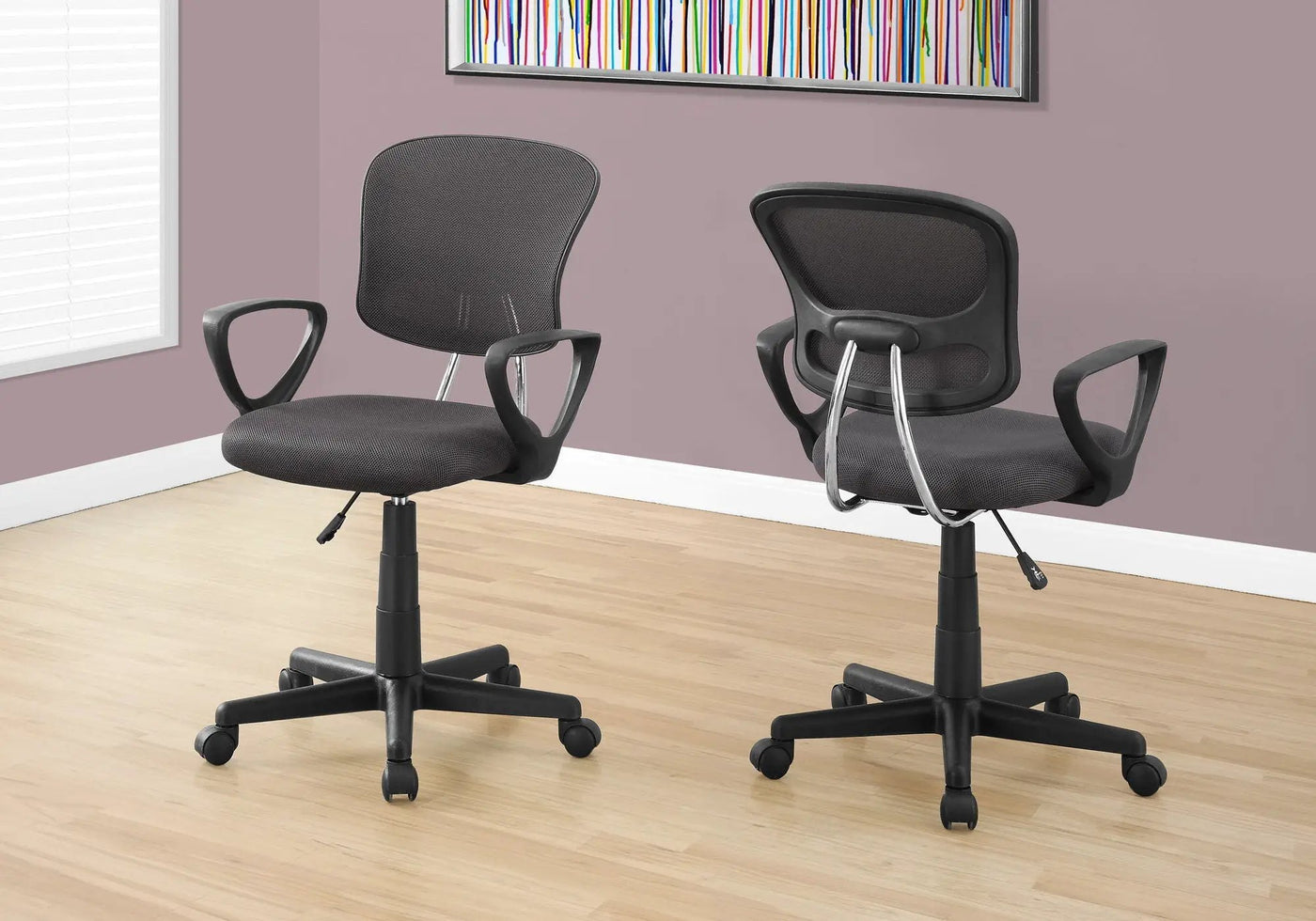 Office Chair, Adjustable Height, Swivel Ergonomic, Armrests by HouseOfZazla