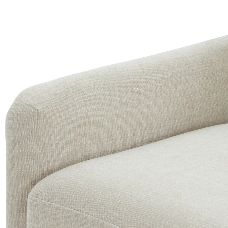 Tolland - Swivel Accent Chair With Antique Brass Nailhead Trim - Beige by HouseOfZazla