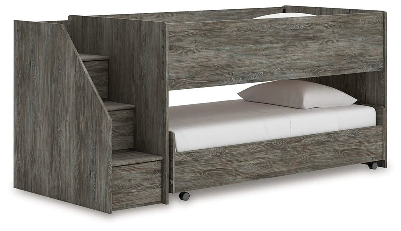 Frandern - Twin Over Twin Loft Bed - Gray by Unique Piece Furniture