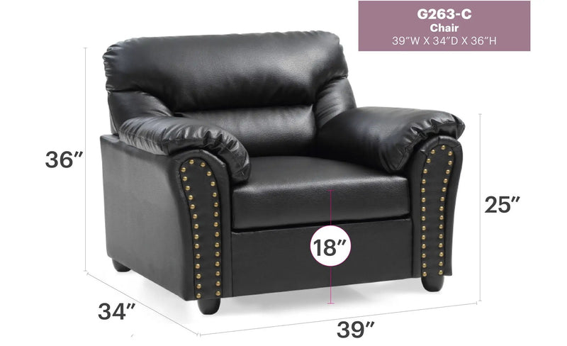 Olney - Chair - Black by HouseOfZazla