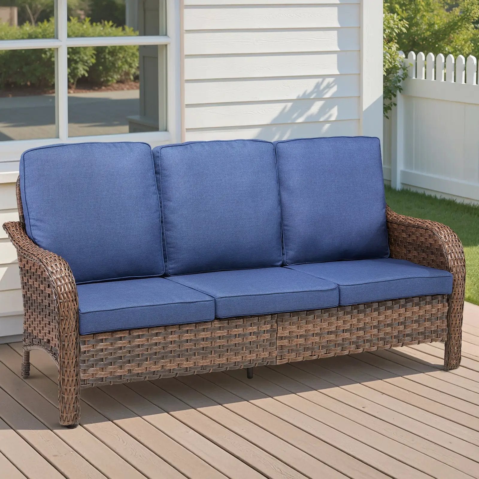 70.9" PE Wicker Rattan Outdoor Furniture Set by HouseOfZazla