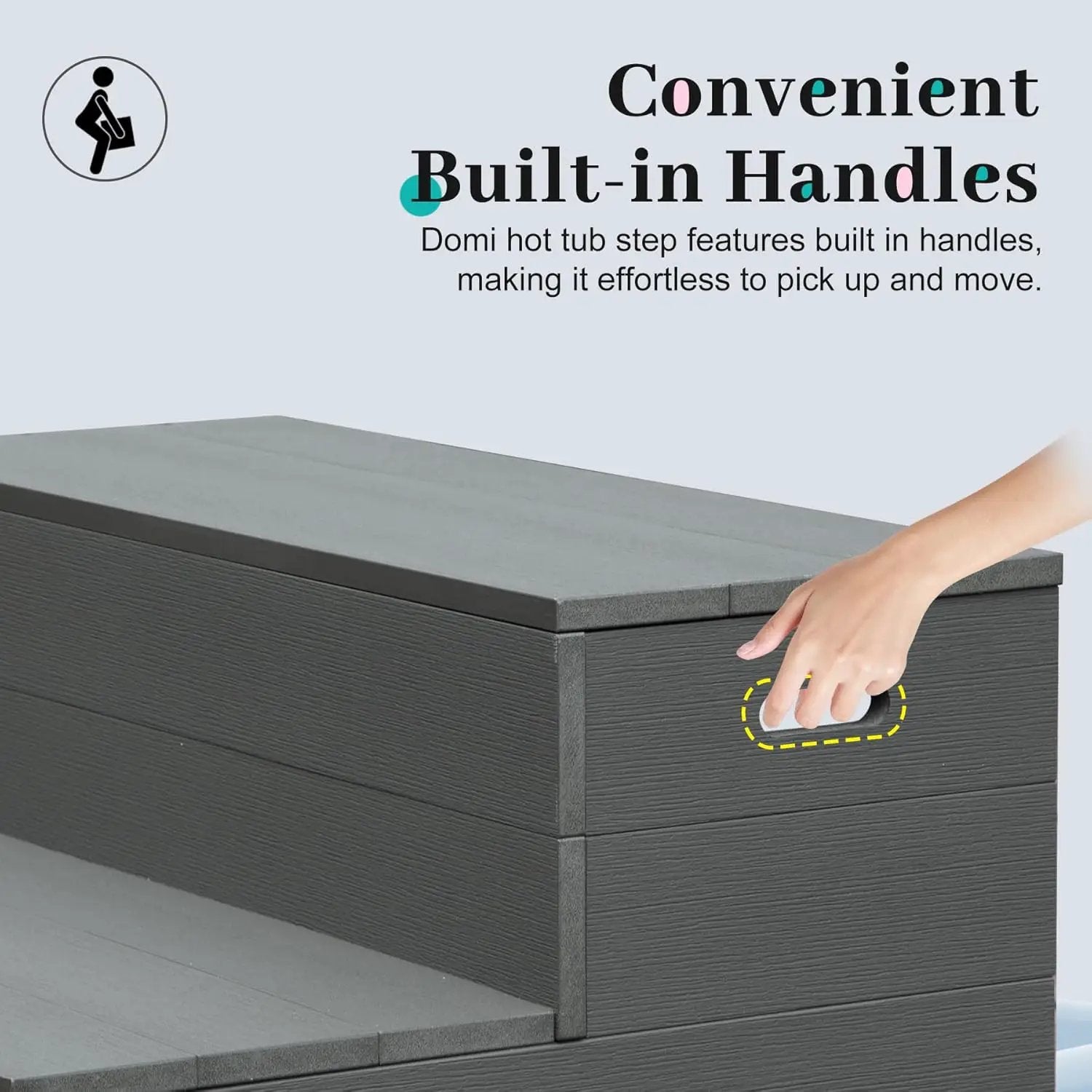 Hot Tub Steps, Universal Spa & Hot Tub Step, Heavy Duty Aluminum Spa Steps by HouseOfZazla