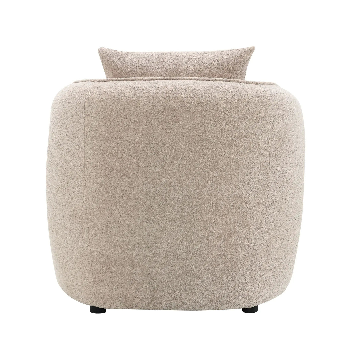 Keith Chenille Armchair With 1 Matching Color Toss Pillow by HouseOfZazla