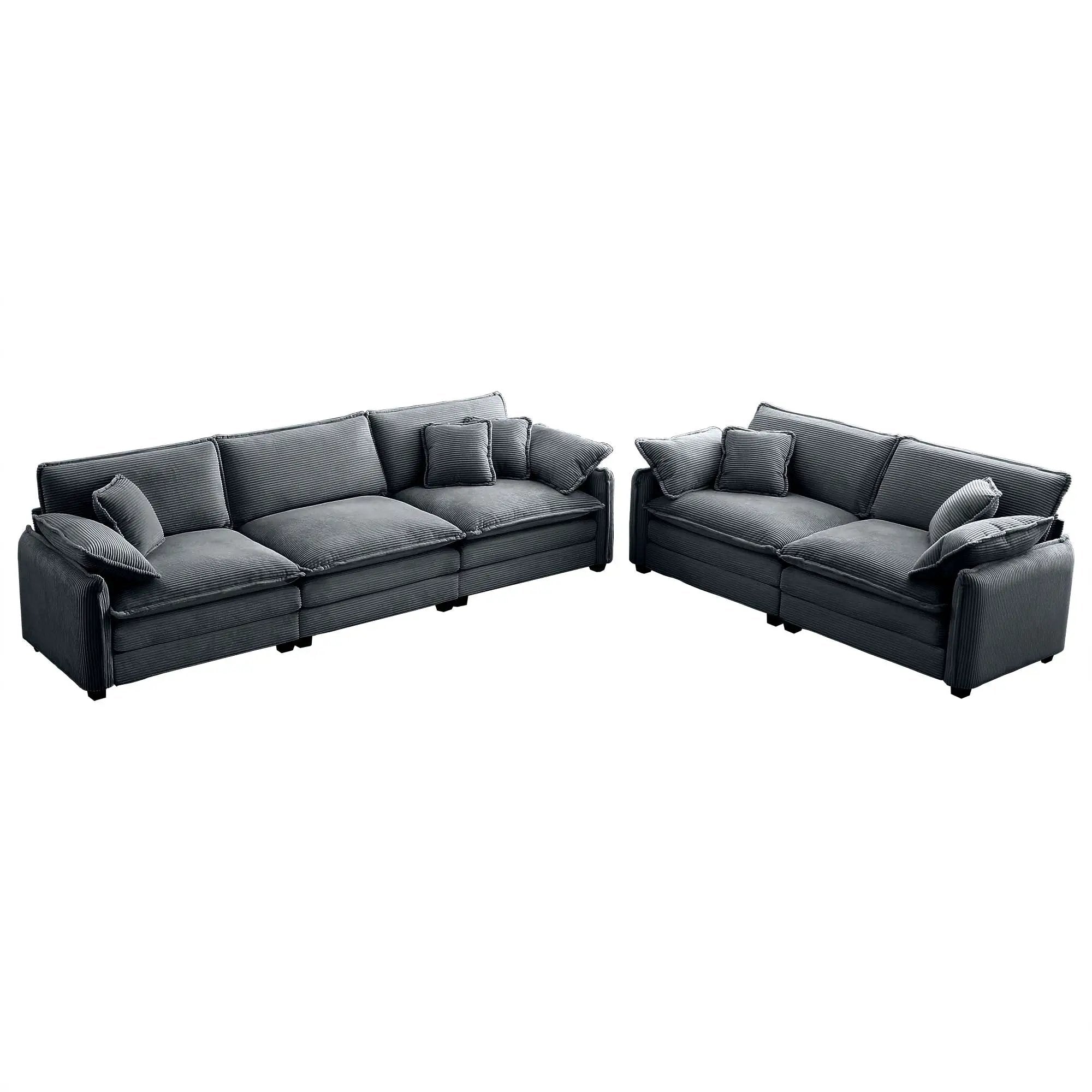 Family Sofa Set - Deep Seat Sofa for Home Cinema and Living Room by HouseOfZazla