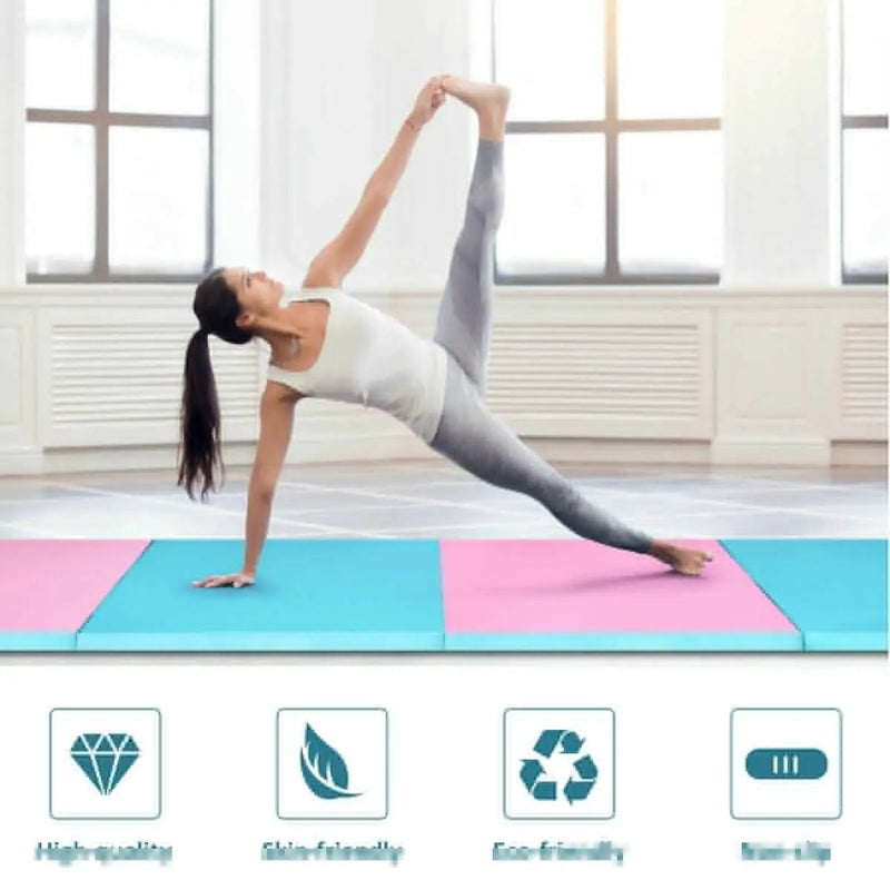 4 Feet x 10 Feet x 2 Inch Folding Gymnastics Tumbling Gym Mat by DirectDeals