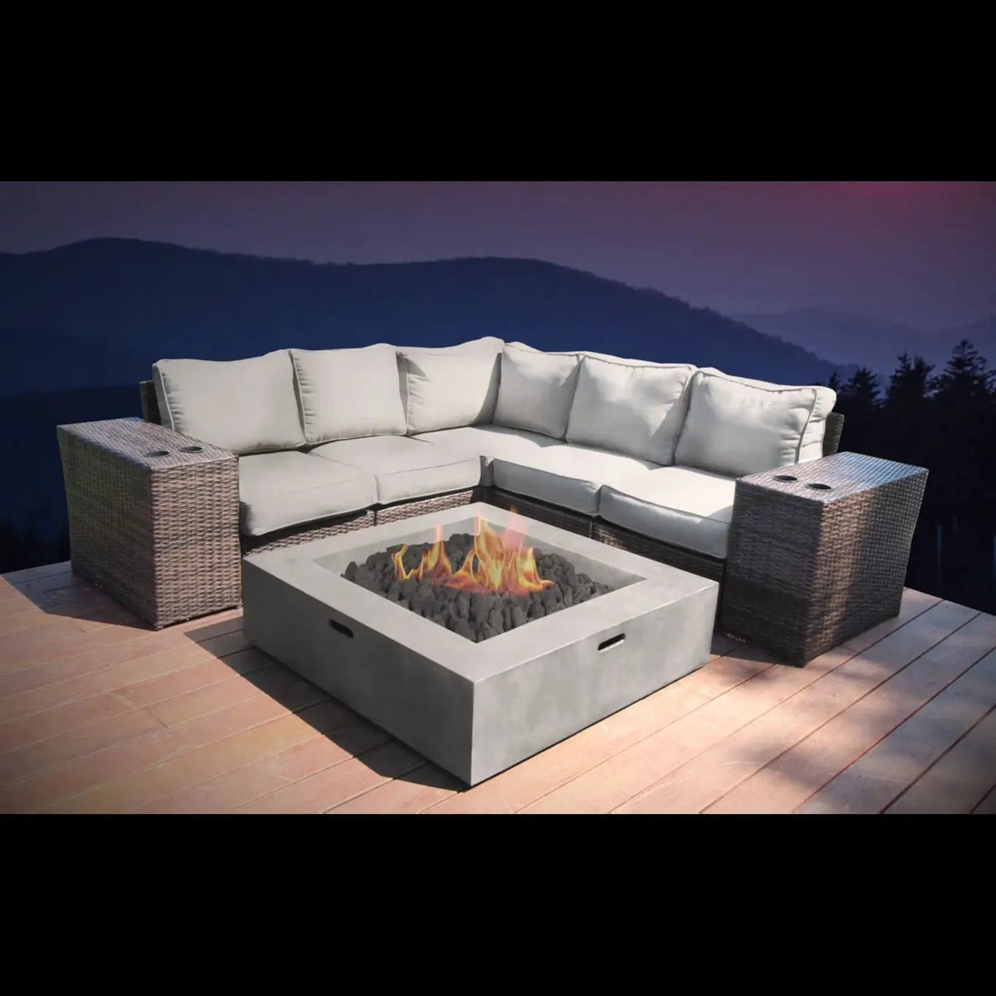 Modern Rattan Wicker Seating Group With Cushions by Unique Piece Furniture