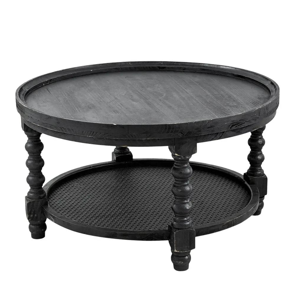 Round 2 Tiered Side Tabel, End Tabel For Lving Room Bedroom Entryway by HouseOfZazla