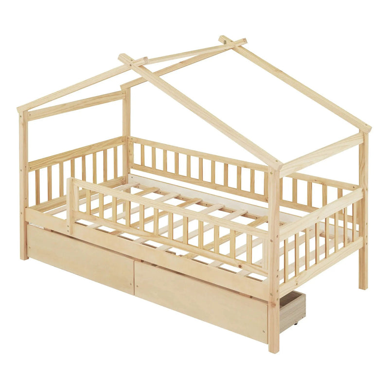 House Bed With 2 Drawers by HouseOfZazla
