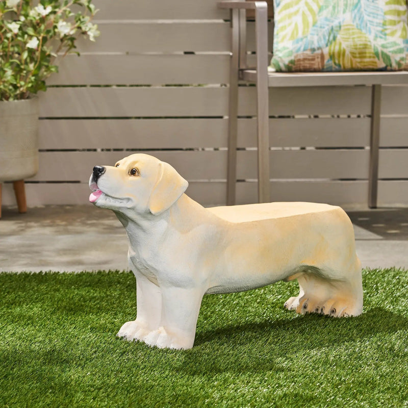 MGO Dog Bench, Outdoor Light Brown, No Assembly Required by HouseOfZazla