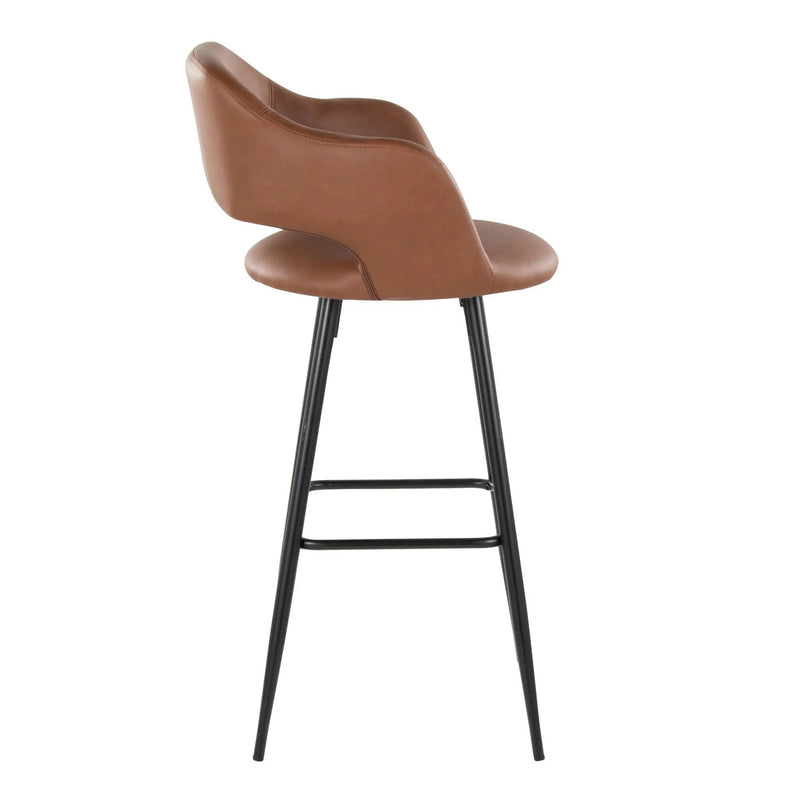 Margarite - Contemporary Fixed Height BarStool With Square Footrest (Set of 2) by Unique Piece Furniture