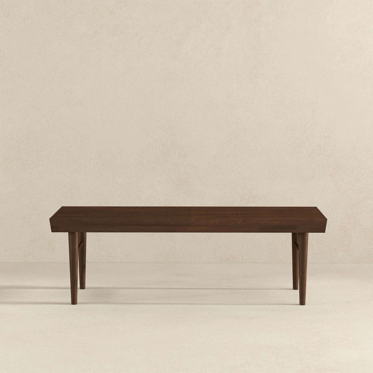 Dark Brown Wood Accent Bench with Solid Wood Frame - Mia, photo 18 of 18