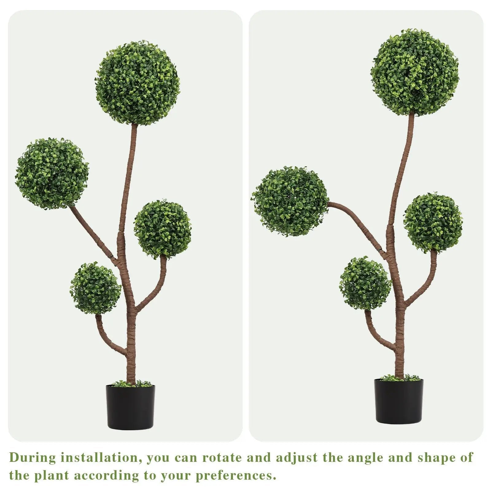 4ft Tall Artificial Boxwood Topiary Tree by HouseOfZazla