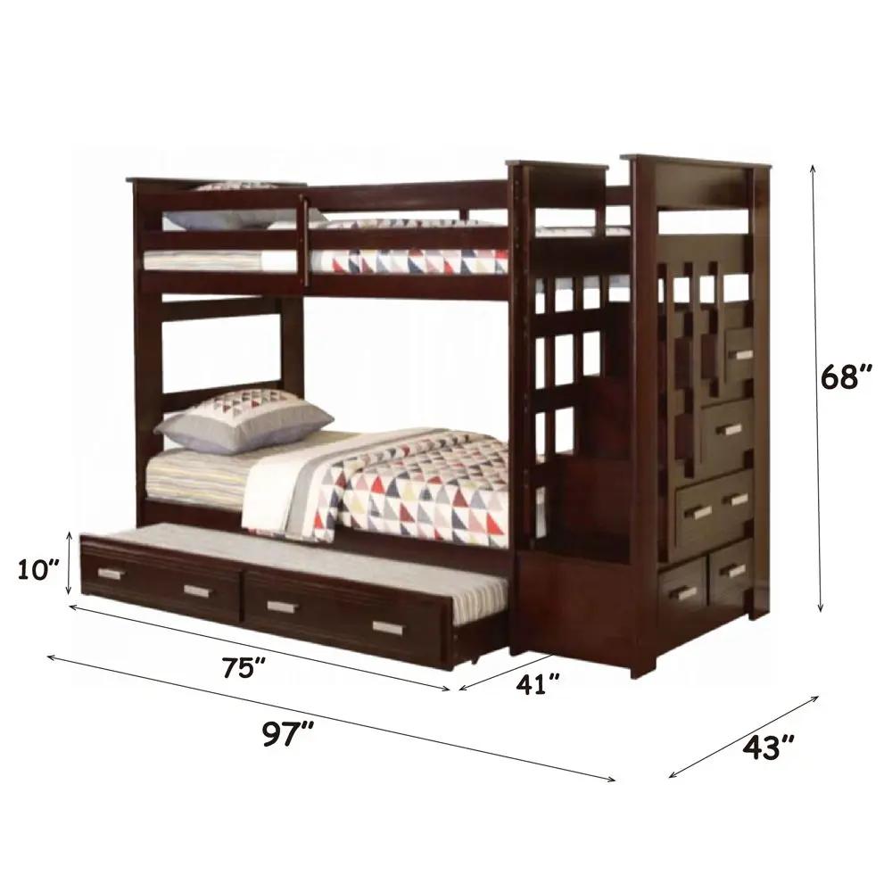 Allentown - Bunk Bed w/Storage Ladder & Trundle by Unique Piece Furniture