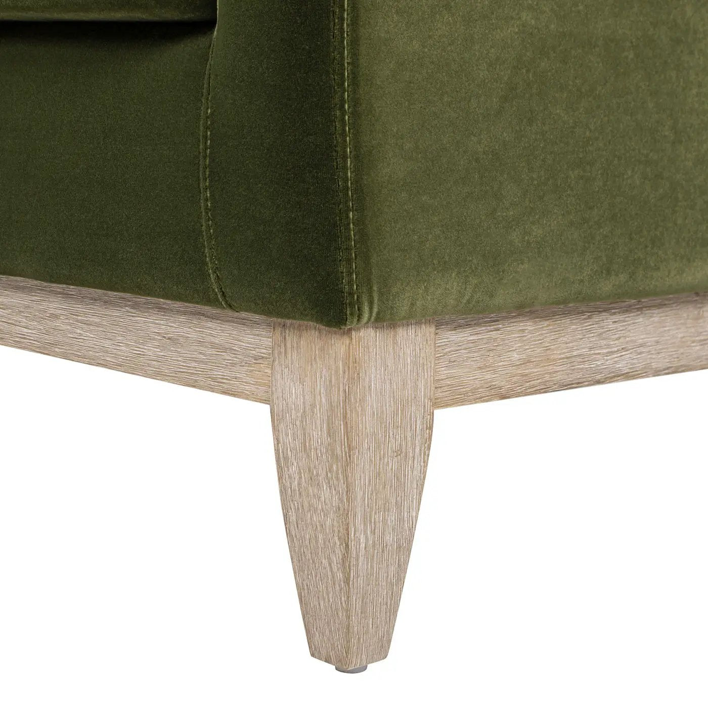 Pasadena - Wide Modern Farmhouse Accent Arm Chair - Olive Green by HouseOfZazla