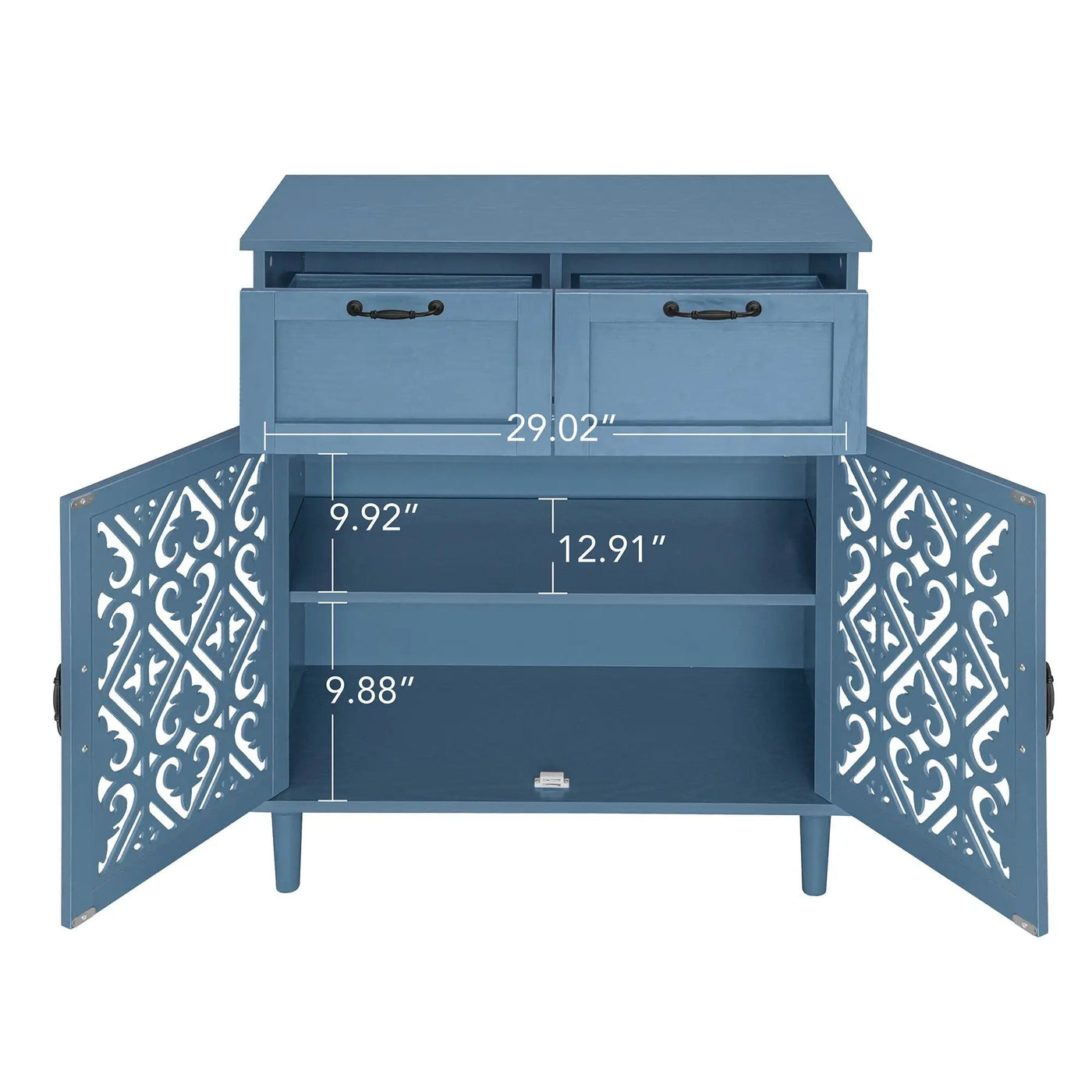 2 Door 2 Drawer Elegant Cabinet by Unique Piece Furniture