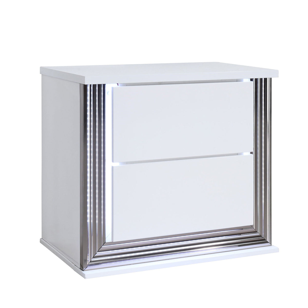 Moon Smooth Nightstand with LED - White, photo 5 of 5