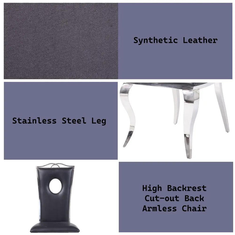 Cyrene - Glam - Side Chair by Unique Piece Furniture
