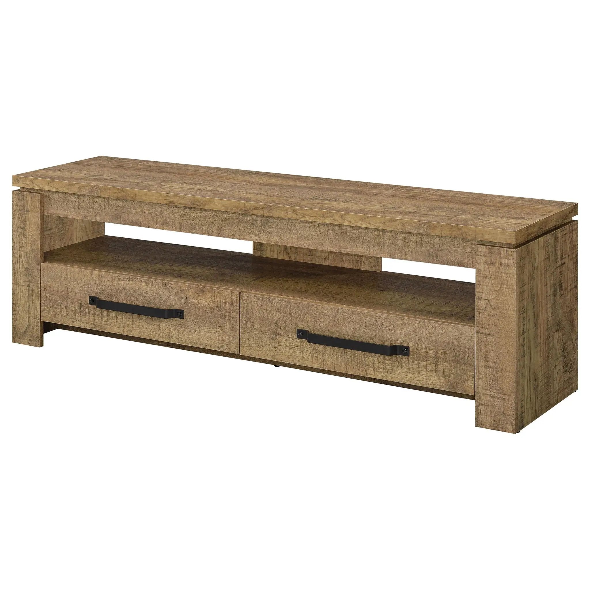 Elkton 2-drawer Engineered Wood 59-inch TV Stand Mango by Unique Piece Furniture