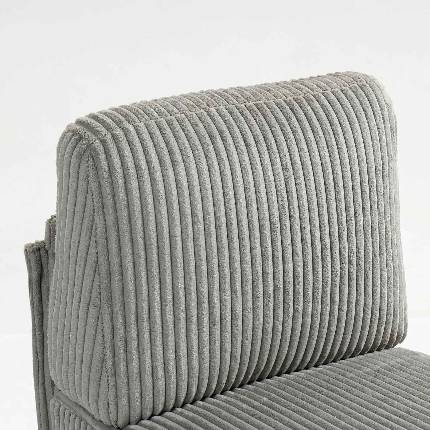 Single Couch Modular Armless Accent Chair With Back Cushion by HouseOfZazla