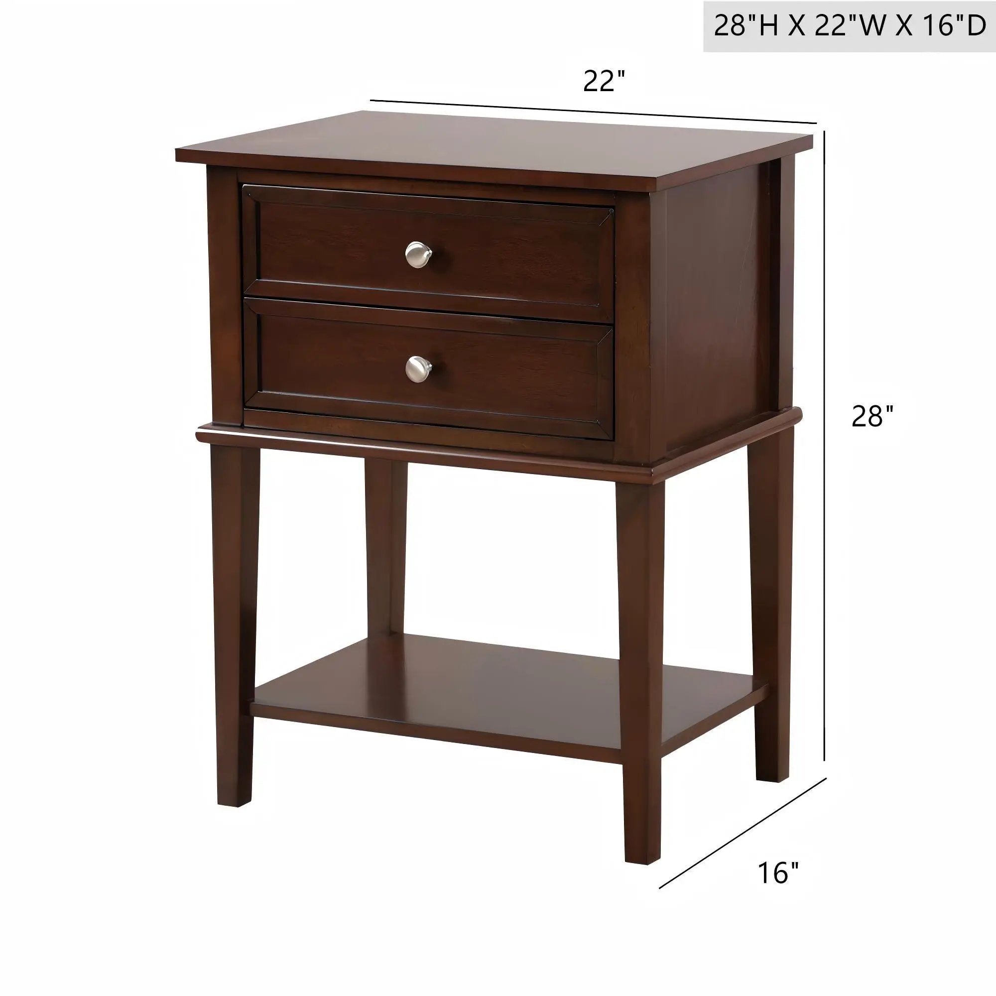 Newton - Nightstand - Cappuccino by HouseOfZazla