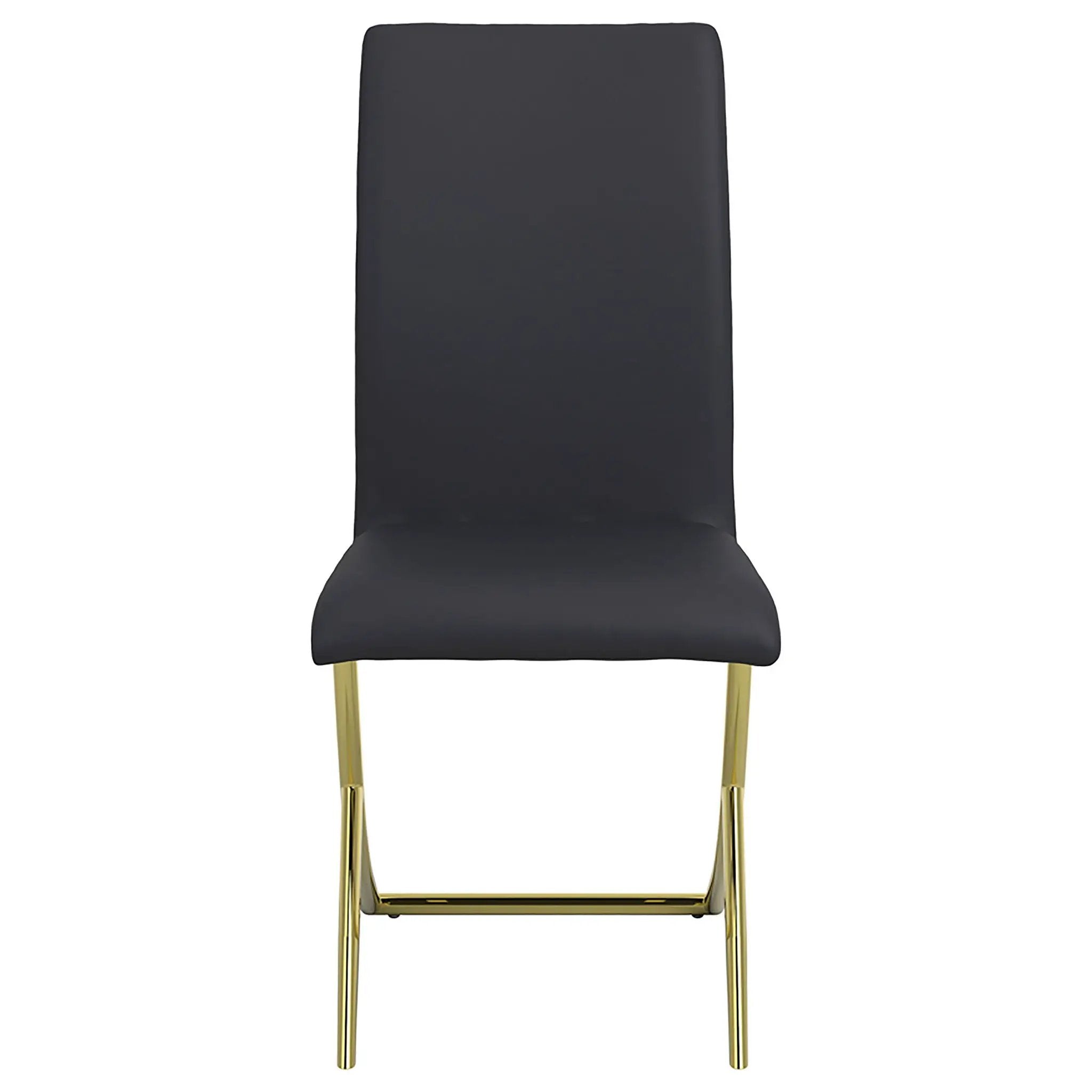 Carmelia Upholstered Dining Side Chair Black (Set of 4) by Unique Piece Furniture