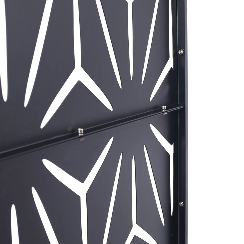 Outdoor & Indoor Metal Privacy Screen, Freestanding Decorative Panels by Unique Piece Furniture