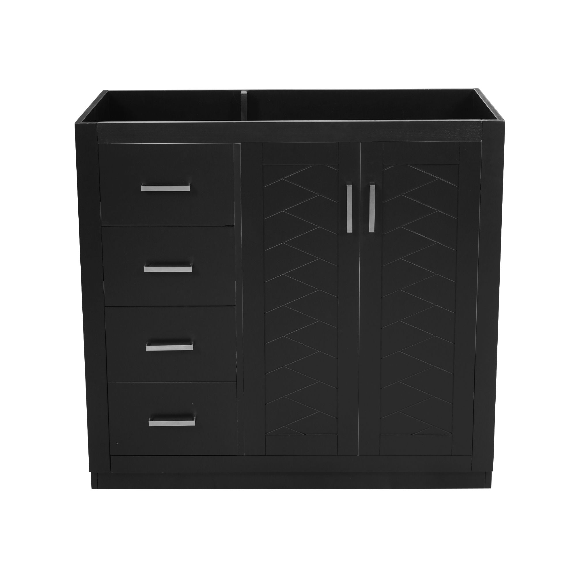 Retro Style Bathroom Vanity, 3 Drawers & Soft Closing Doors by HouseOfZazla
