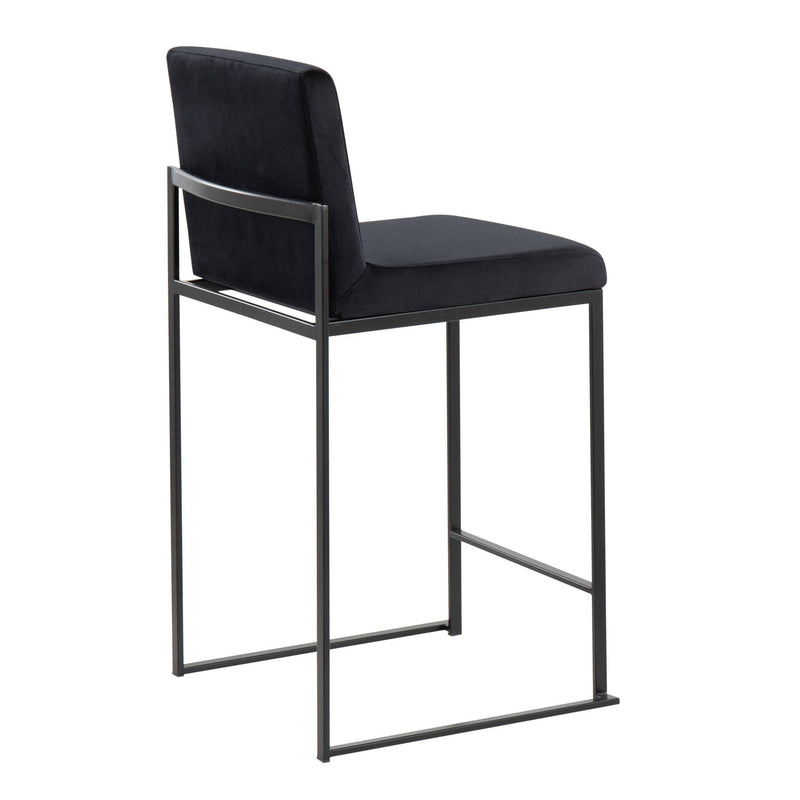 Fuji - Contemporary Modern Elegance, High Back Counter Stool by HouseOfZazla