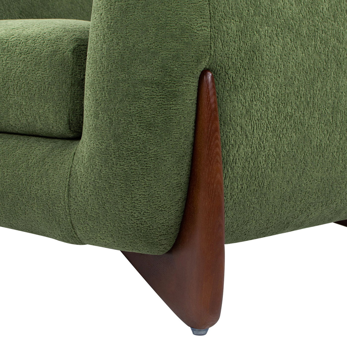 Sherpa Arm Chair with Removable Cushion - Black, White, Dark Green, photo 28 of 30