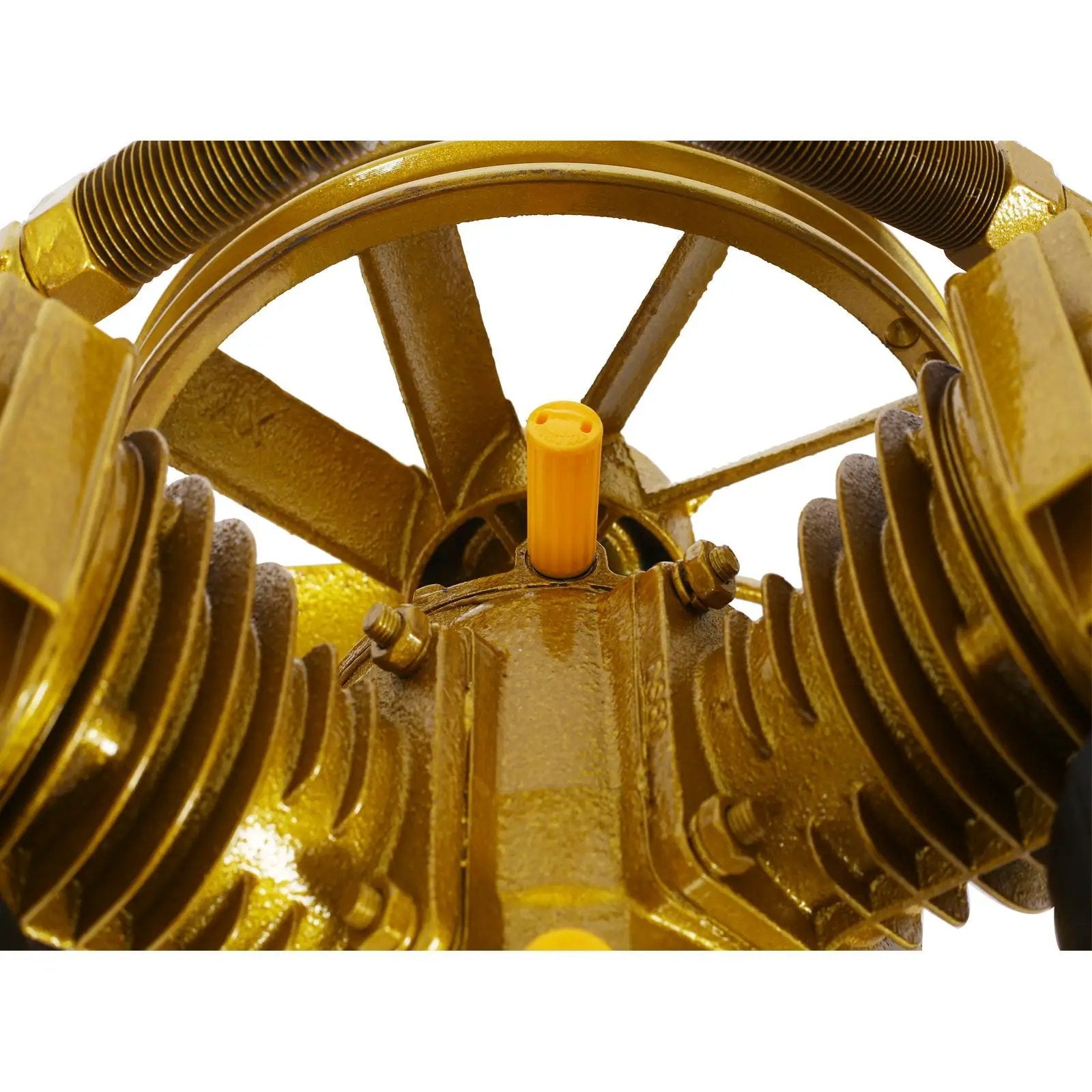 V Type Dual Cylinder Air Compressor Pump Head 5.5Hp 21Cfm 115 Psi - Golden by HouseOfZazla