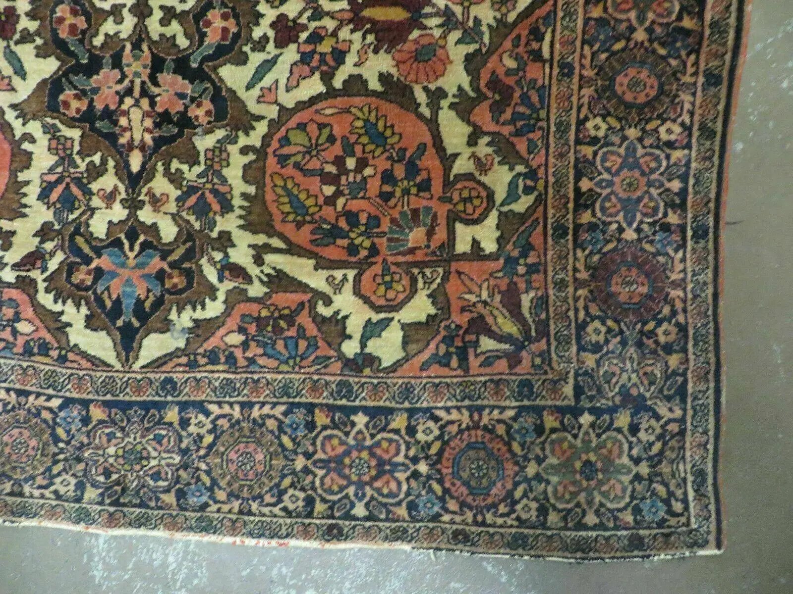 4' X 6' Antique Ultra Fine Handmade India Floral Oriental Wool Rug Carpet Nice by Jewel Rugs