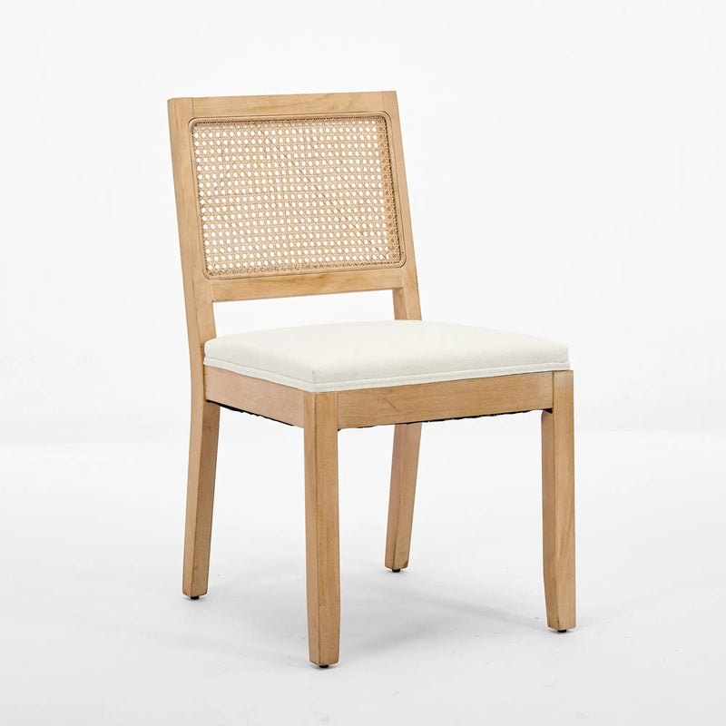 Farmhouse Rattan Dining Chairs Set of 2 by HouseOfZazla