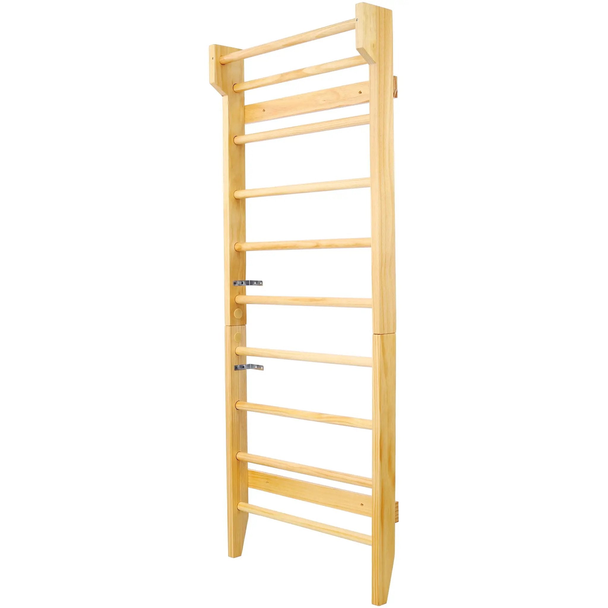 Gymnastics Stall Bar Multi Use Swedish Ladder For Home Gym And Physical Therapy - Natural by HouseOfZazla