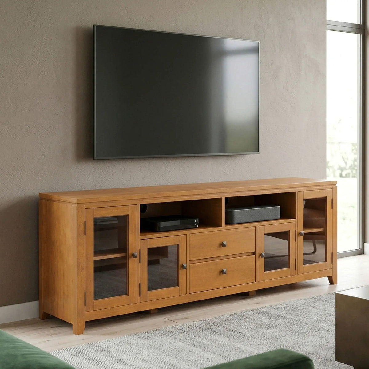 Cosmopolitan - Handcrafted Wide TV Media Stand, photo 4 of 28