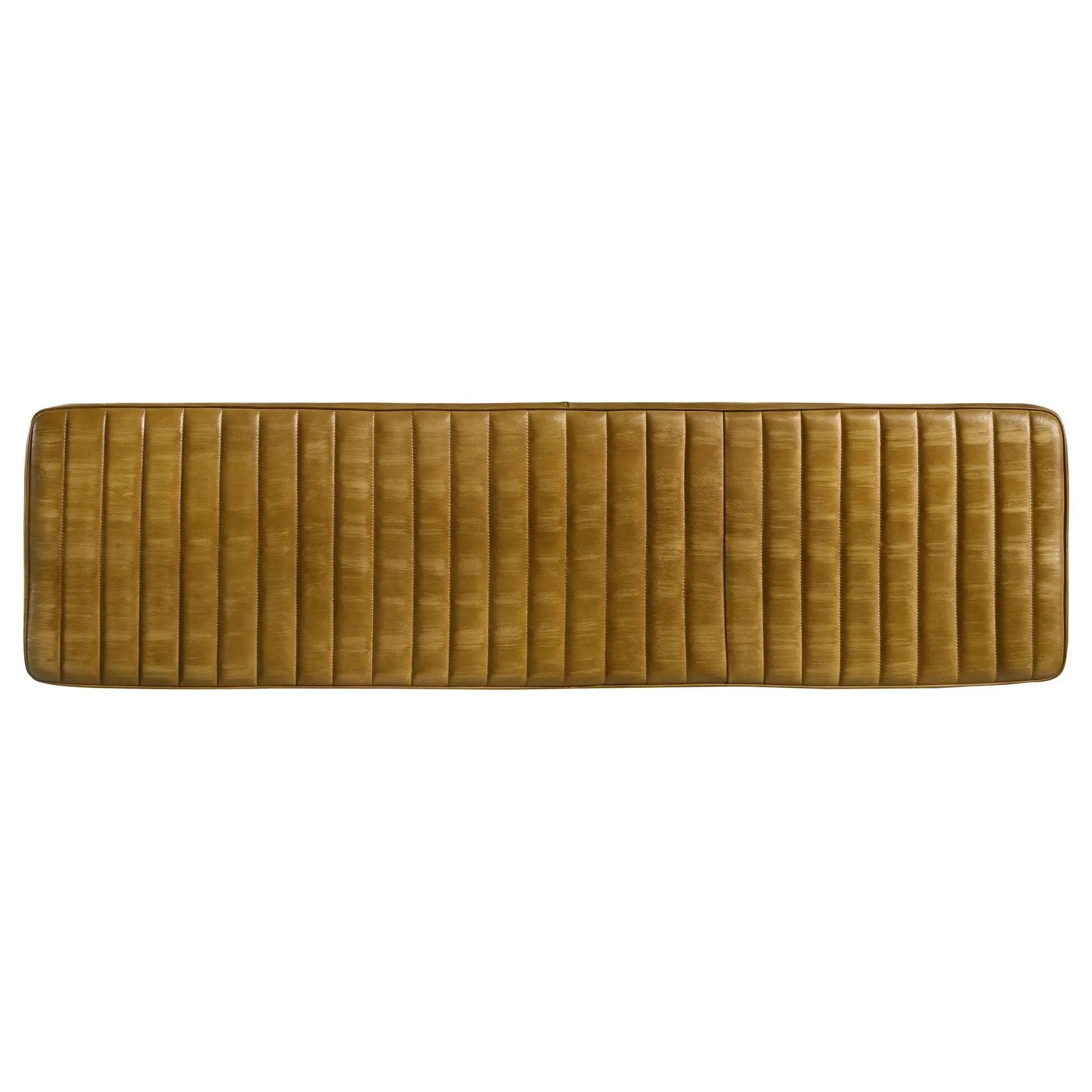 Misty Leather Upholstered Dining Bench Antique Camel by Unique Piece Furniture