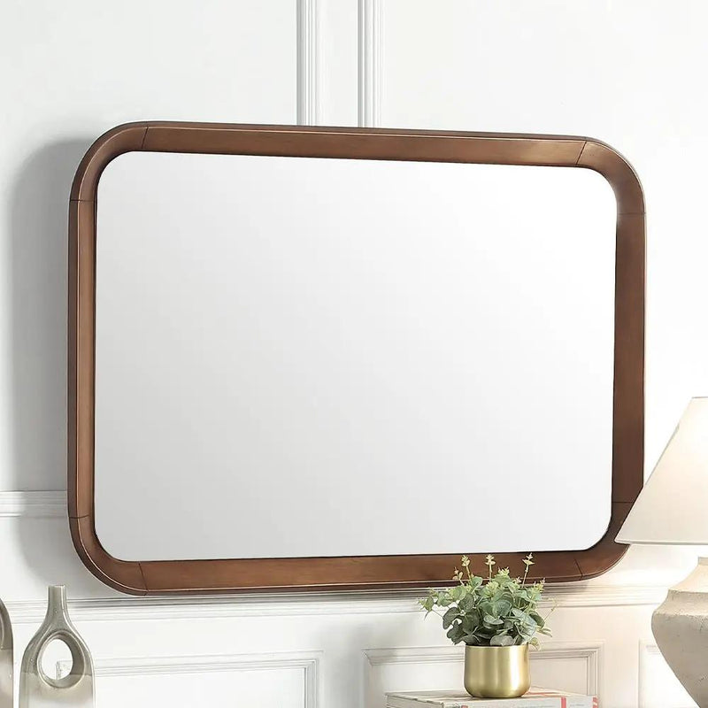 Harvey - Accent Mirror - Walnut by Unique Piece Furniture