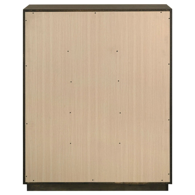 Atlas 5-drawer Bedroom Chest of Drawers Dark Oak by Unique Piece Furniture