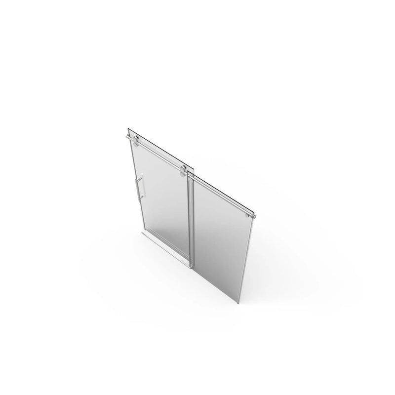 56"-60"W x 76"H Frameless Shower Door by HouseOfZazla