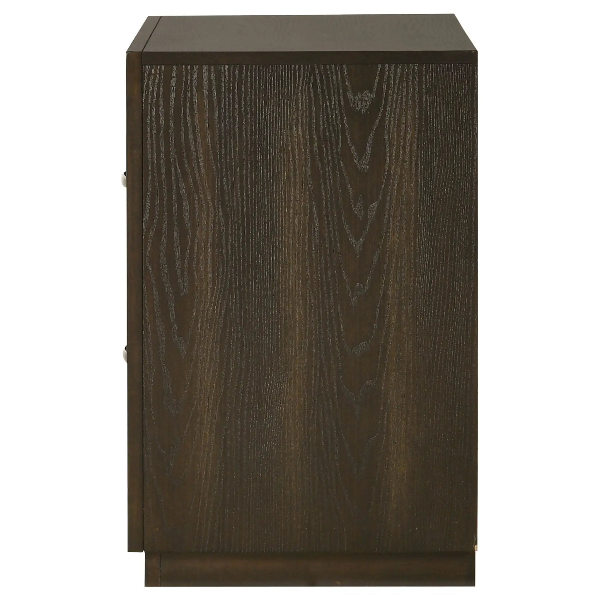 Atlas 2-drawer Bedroom Nightstand Bedside Table Dark Oak by Unique Piece Furniture