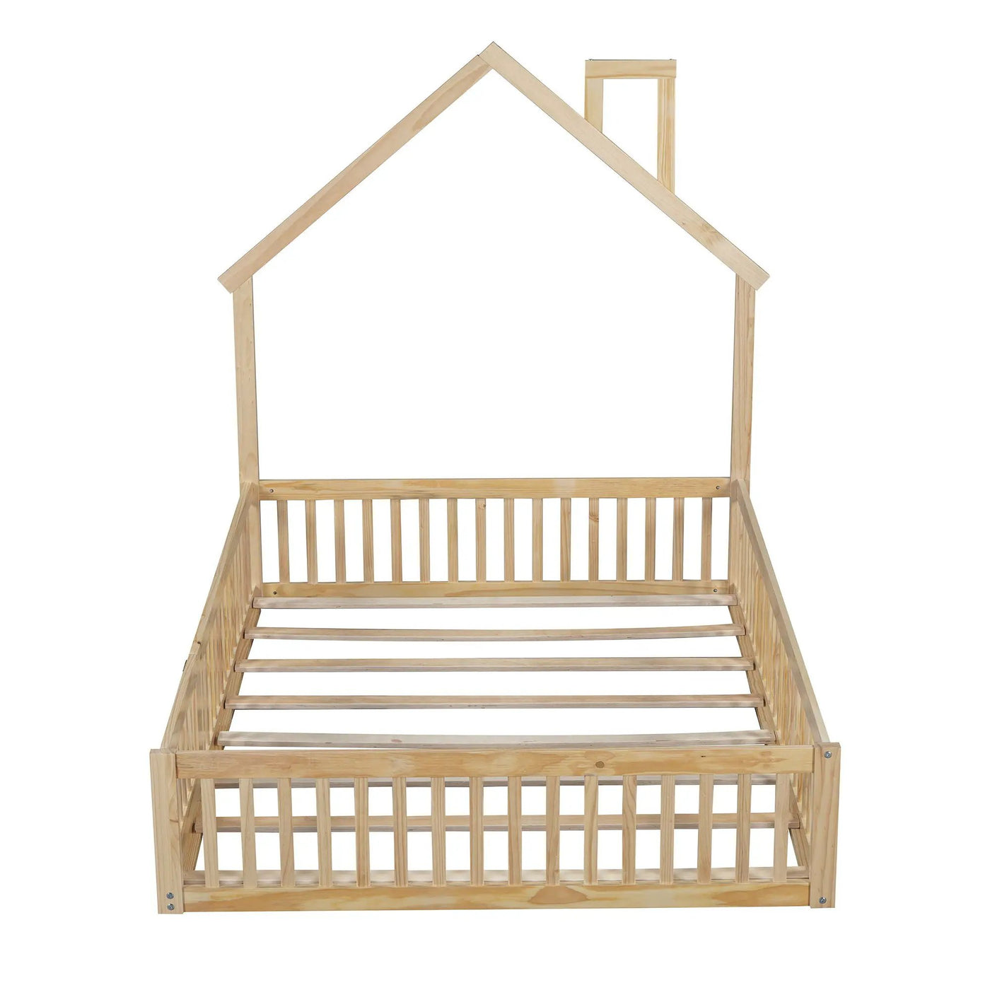 House Platform Bed With Guardrail by HouseOfZazla