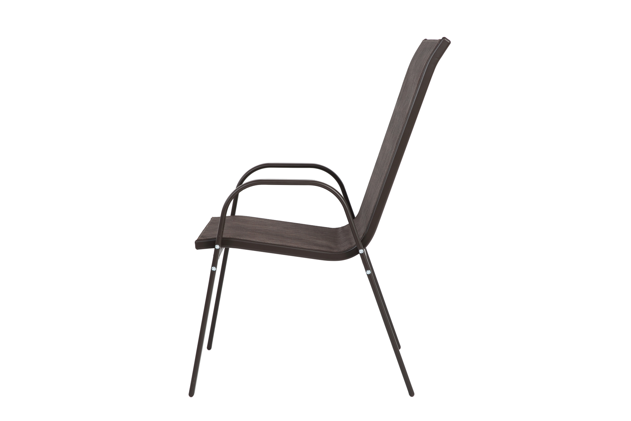 6 Piece Patio Chairs with High Backrest and Armrest - Brown by HouseOfZazla