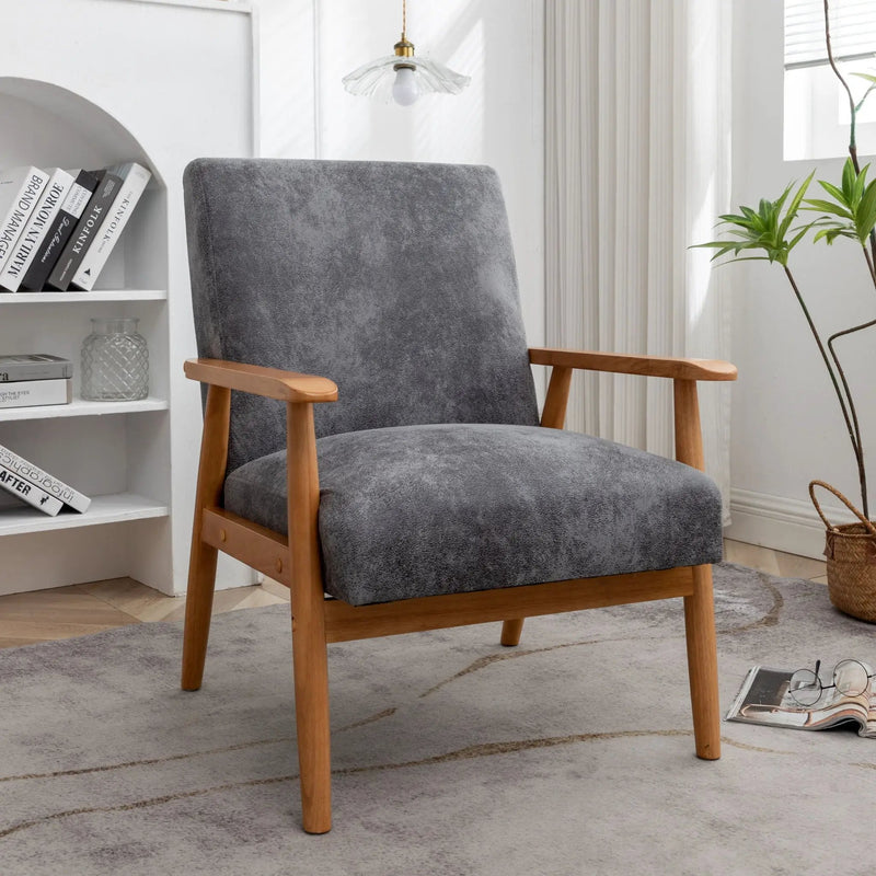 Wide Classic Mid-Century Modern Arm Chair by HouseOfZazla
