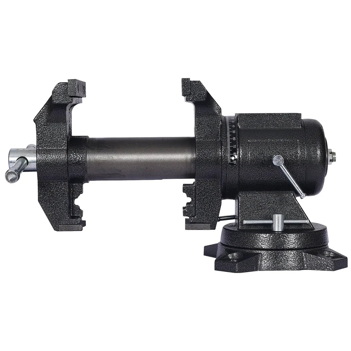 Heavy Duty 5" Multi Jaw Rotating Bench Vise with 360° Swivel Base and Head by HouseOfZazla