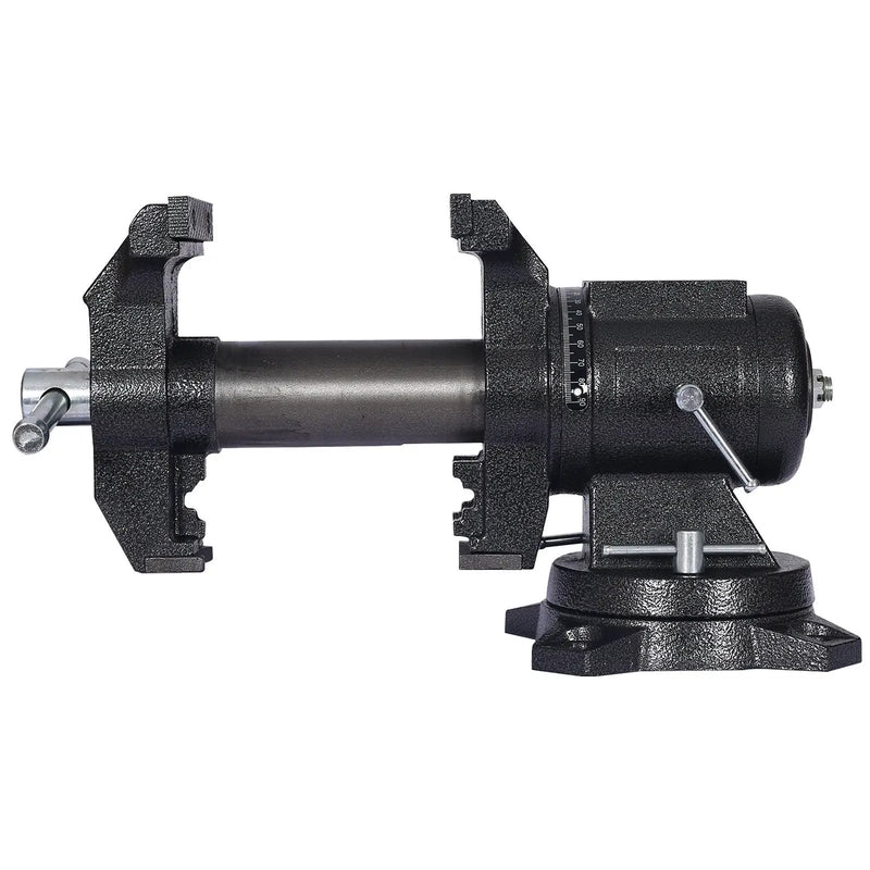 Heavy Duty 5" Multi Jaw Rotating Bench Vise with 360° Swivel Base and Head by HouseOfZazla