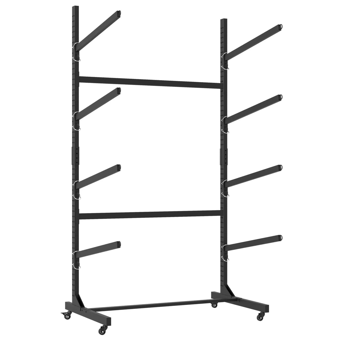Freestanding Kayak Storage Rack With Lockable Wheels For Kayak, Canoe, Sup & Surfboard by HouseOfZazla